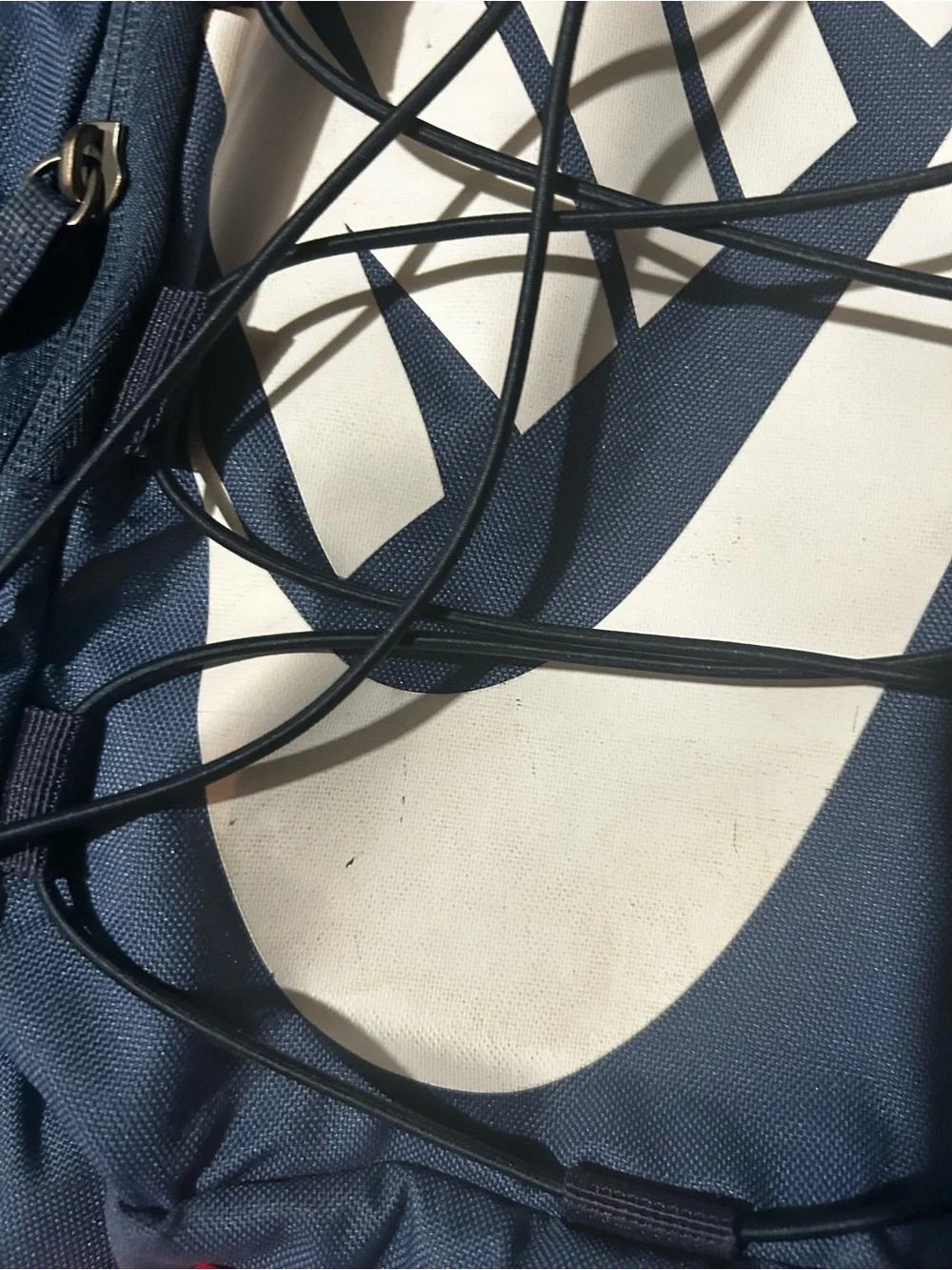 Nike Navy and white Men's Backpack with Front Bungee